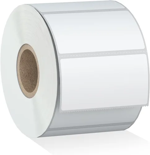 Vista 12 de Misofuki 2 pulgadas, 750 etiquetas adhesivas térmicas directas circulares azules compatibles con cebra, rollo, MUNBYN, etiquetas térmicas directas