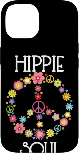 Vista 4 de Hippie Soul Flower Power Floral Peace Sign 60s 70s Gift Case for iPhone 17