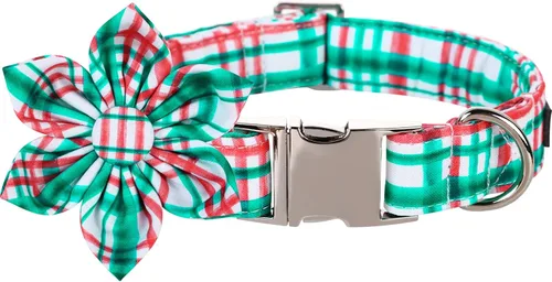 Vista 13 de Lionet Paws Collar de Navidad para perro con corbatín, collar de corbatín para perro con hebilla de metal para perros y gatos, collar ajustable