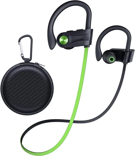 Vista 10 de JOYWISE Auriculares Bluetooth, auriculares inalámbricos Bluetooth 5.3 con 16 horas de reproducción, auriculares estéreo con graves IPX7 impermeables