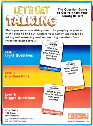 Vista 6 de WHAT DO YOU MEME? Let's Get Talking: El juego de preguntas para conocer mejor a tu familia por Relatable, diseñado para mayores de 8 años