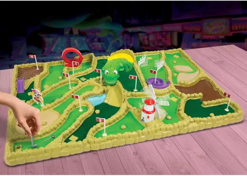 Vista 4 de Ambassador Games: Electronic Arcade Mini Golf - Área de juego gigante de 26 x 16.5, campo de mesa de 9 hoyos, 5 obstáculos móviles, adultos y niños