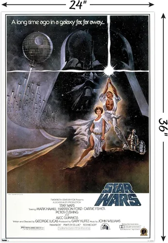 Vista 3 de Trends International 24X36 Star Wars: A New Hope - Póster de pared original de una hoja, 24" x 36", versión sin marco