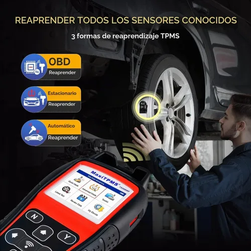 Vista 6 de Autel MaxiTPMS TS508WF TPMS Herramienta de reaprendizaje, activa