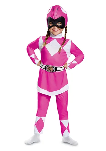 Vista 2 de Disfraz de Power Rangers Pink Ranger para Niños Pequeños Multicolor