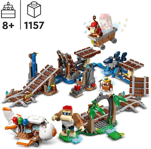 Vista 7 de LEGO 71425 Super Mario Diddy Kongs Lorenritt Erweiterungsset