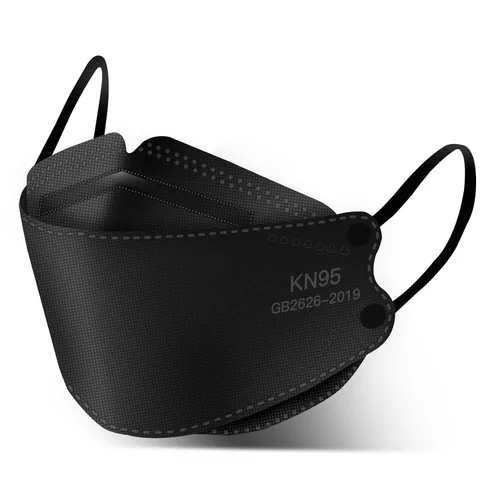 Vista 8 de HUHETA Mascarillas KN95 100 unidades, mascarillas KN95 protectoras transpirables de 5 capas para adultos envueltas individualmente, multicolor