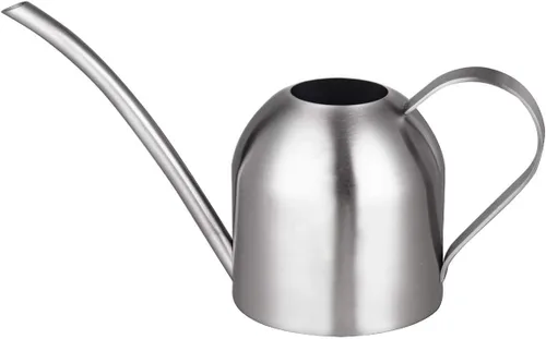 Vista 13 de IMEEA Regadera dorada para plantas de interior, orquídea, bonsái, acero inoxidable con boquilla larga para casa, escritorio, oficina, 15 onzas 15oz