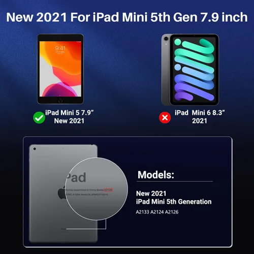Vista 2 de ZOEGAA Pantalla de privacidad para iPad Mini 5, protector de pantalla de privacidad compatible con iPad Mini 5 (2019) y iPad Mini 4, anti luz azul