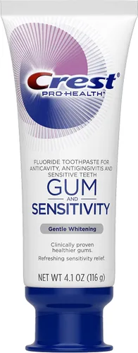 Vista 2 de Crest Pro-Health Gum and Sensitivity, pasta de dientes sensible, blanqueamiento suave, 4.1 onzas