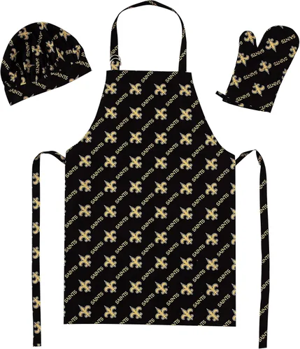 Vista 12 de Northwest NFL unisex-adult 3-piece Apron, Oven Mitt and Chef Hat Set