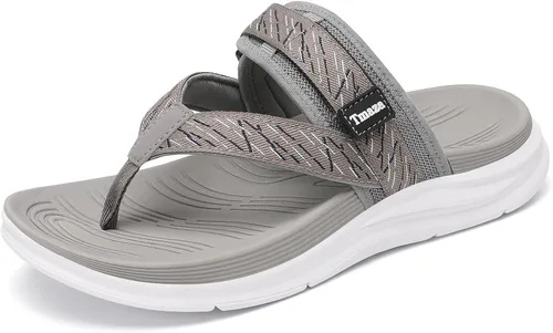 Vista 8 de Orthopedic Arch Support Flip Flops for Women Adjustable Strap Double Layer Comfort Sandals Plantar Fasciitis Heel Pain Relief Orthopedic Beach