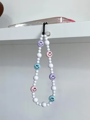Vista 20 de Drawwind Correa con cuentas para teléfono con pulsera universal, cordón para teléfono celular lindo, pulsera de muñeca con cuentas, cadena de hilo
