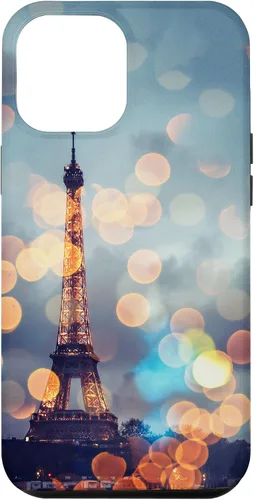 Vista 25 de iPhone 16 escénica Torre Eiffel París Francia por la noche Bokeh Majestic Case