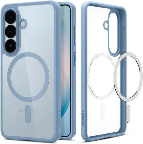 Vista 31 de Spigen Ultra Hybrid Metal Ring MagFit Diseñado para Funda Galaxy S24 Ultra (2024) [Protección de Grado Militar] Compatible con MagSafe - Blanco