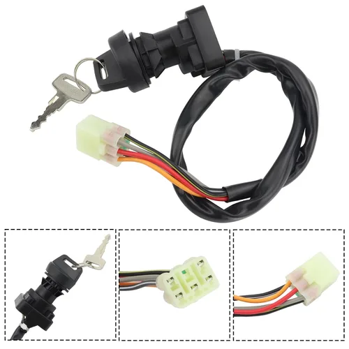Vista 5 de Motor de arranque con relé e interruptor de encendido para Suzuki Eiger 400 2002-2007 2WD 4WD LT-A400 LT-F400 LT-F400F LT-A400F LT-A400C
