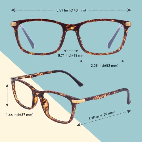 Vista 6 de GQUEEN Fashion Glasses Non Prescription Fake Glasses for Women Men Clear Lens Square 201582