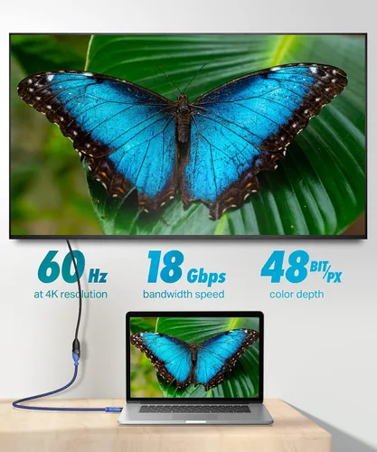 Vista 5 de Ultra Clarity Cables Cable de extensión HDMI 4K de 3 pies macho a hembra - 3 pies