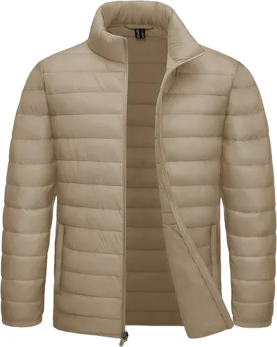 Vista 19 de TACVASEN Chaqueta Puffer Ligera para Hombre Chaquetas Acolchadas de Invierno Puffy Abrigadas Resistentes al Agua Resistentes al Viento Abrigos