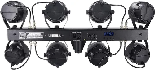 Vista 3 de MUSYSIC Banda DJ completa profesional de 8 pares con luces LED de escenario