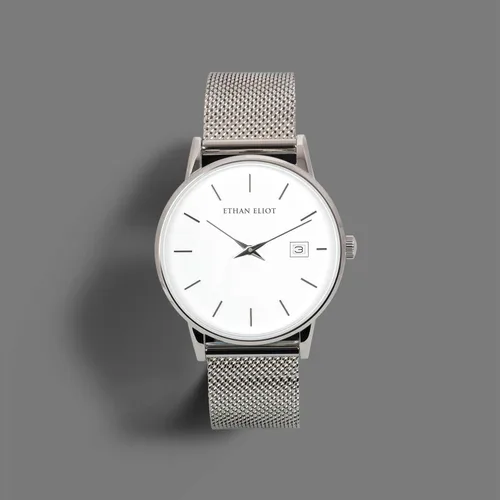Vista 2 de Ethan Eliot Relojes clásicos para mujer, relojes de 1.417 in para mujer con fecha, relojes resistentes al agua 5ATM