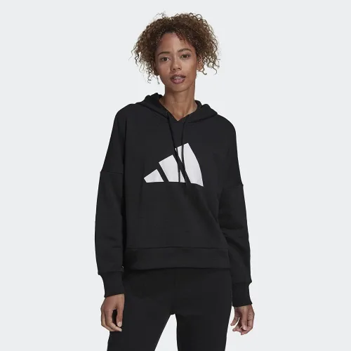 Vista 3 de adidas Sudadera deportiva con capucha Three Bar para mujer