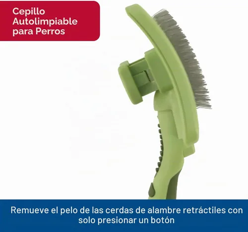 Vista 3 de Safari Cepillo protector de limpieza para perros, S, Verde