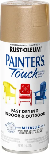 Vista 2 de Rust-Oleum Painter's Touch - Pintura en aerosol de uso general, 11 onzas, transparente brillante