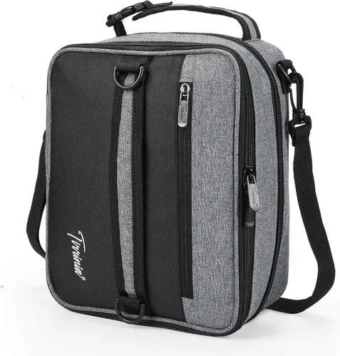 Vista 11 de Tirrinia Lonchera Aislada Expandible para Hombres y Mujeres – Lonchera Reutilizable a Prueba de Fugas para Niños y Adultos con Correa