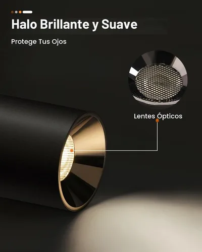 Vista 5 de OKELI Lámpara de Techo LED Moderna de Montaje al Ras COB 20W 4000K Luces de Techo Cilíndricas, Lámparas de Iluminación Regulables para Pasillo