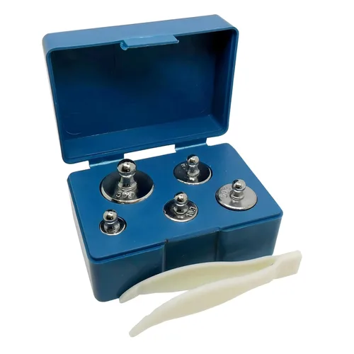 Vista 3 de Magikon, juego de peso de calibración de escala de acero de precisión, clase M2, 105 gramos Steel, M2 class, 105g total: 50g, 20gx2, 10g, 5g