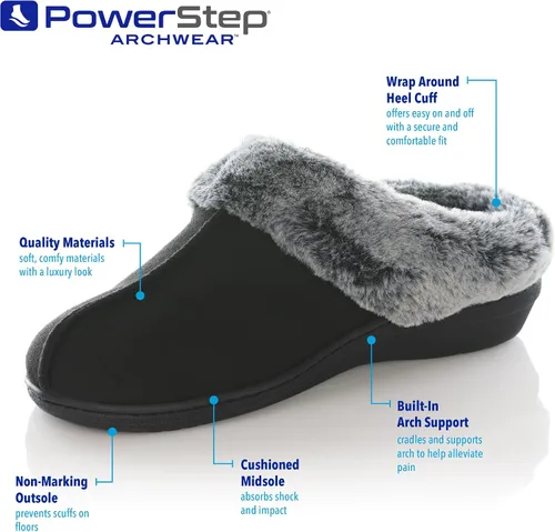 Vista 4 de Powerstep Women's 2022 Archwear, House Shoes, Orthotic Slippers with Arch Support