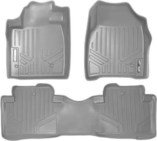 Vista 41 de SMARTLINER Juego de alfombrillas de piso de ajuste personalizado de 3 filas para Honda Pilot 2009-2015