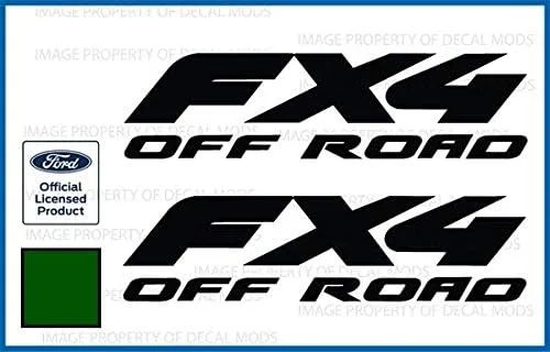 Vista 15 de FX4 Offroad - Adhesivos troquelados para Ford F250 F350 Super Duty (1997-2010), juego de 2 unidades, color negro brillante