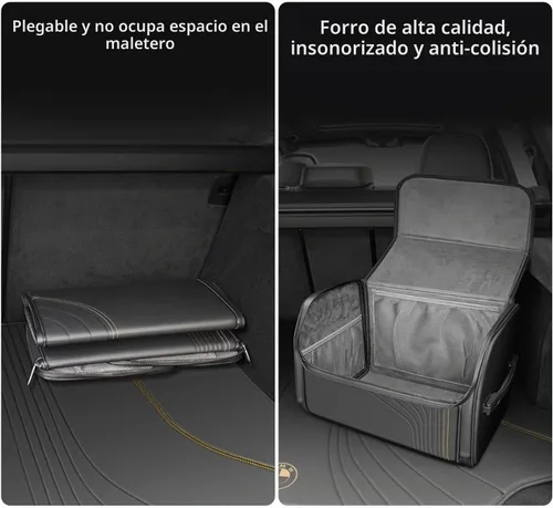 Vista 4 de TOPABYTE Organizador de maletero de coche con capacidad de tapa, bolsa