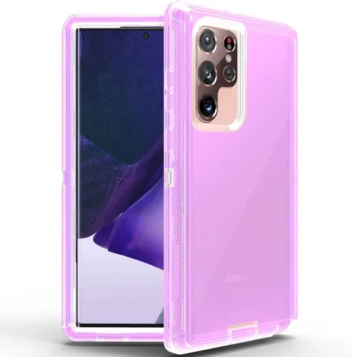 Vista 11 de Funda protectora 3 en 1 para Samsung Galaxy S22 Ultra, probada contra caídas militares, funda protectora resistente a prueba de golpes para Galaxy