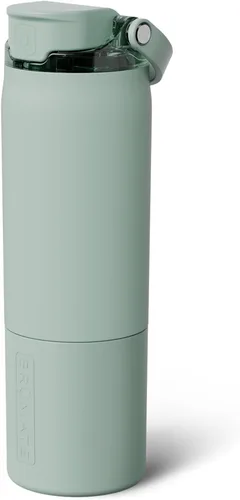 Vista 10 de BrüMate Rise - Botella de agua de 25 onzas con pajita de silicona cubierta 100 % a prueba de fugas, botella de agua de acero inoxidable aislada