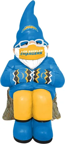Vista 12 de FOCO NFL Unisex-Adult Bundled Up Sitting Garden Statue Outdoor Gnome 11" Color del