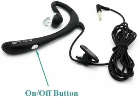 Vista 4 de Premium detrás de la oreja Cableado manos libres Boom Headset MONO Auricular único auricular con micrófono para Boost Mobile LG Optimus F7, Boost