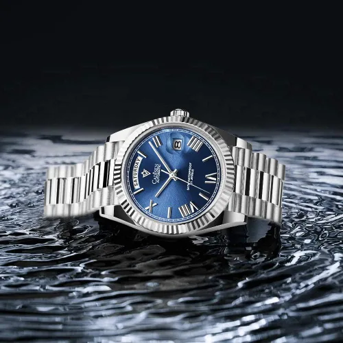 Vista 3 de CADISEN Reloj mecánico automático para hombre relojes casuales para hombre zafiro impermeable