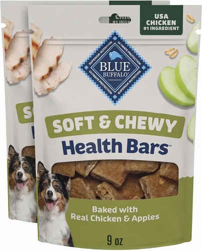 Vista 11 de Blue Buffalo Health Bars Golosinas suaves y masticables de pollo y manzanas