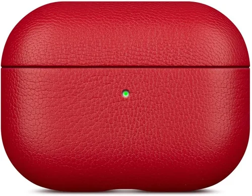 Vista 2 de Lopie Estuche de cuero para AirPods Pro de segunda generación - Rojo, unisex