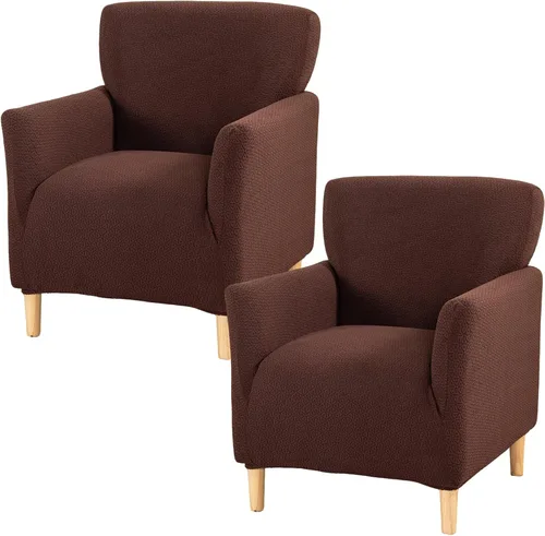 Vista 33 de HAOYONG - Funda elástica de terciopelo para silla de banquete, fundas para sillas de 1 pieza, fundas para sillones de sofá, funda suave para sillón