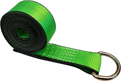 Vista 47 de Mega Cargo Control 1 paquete de correas de lazo de anillo D, amarres de remolque negros de 2 pulgadas para ensamblajes de elevación de ruedas
