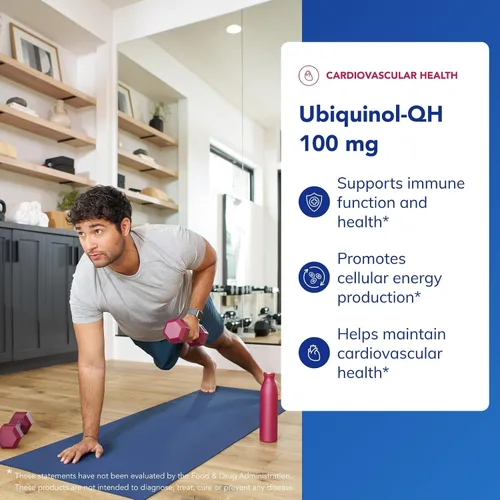 Vista 3 de Pure Encapsulations Ubiquinol-QH 100 mg Forma activa de CoQ10 para apoyar la salud inmunológica, la energía celular y la salud cardiovascular*