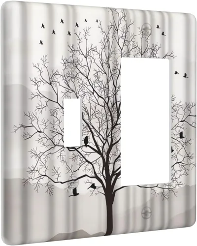 Vista 64 de Placa de pared de 1 cuadrilla, diseño de playa, océano, amanecer, mar, atardecer, cubierta de interruptor de luz en blanco, decorativo, sin