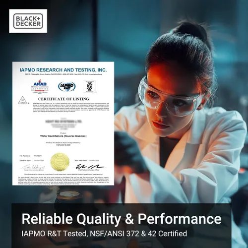 Vista 7 de BLACK+DECKER Cartucho de filtro de repuesto para debajo del fregadero de 15 pulgadas Filtración eficiente 16,000 galones Certificado NSF/ANSI