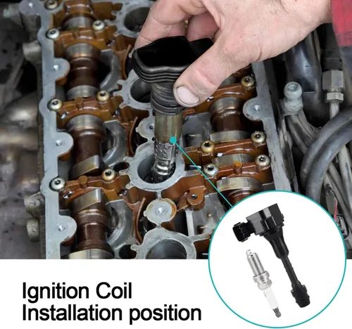 Vista 6 de Paquete de bobinas de encendido UF349 22401-8H515 Bujías para Infiniti I35 QX4 (3.5L 4.0L) para Nissan NV1500 NV3500 2012-2019, NV2500 2012-2020