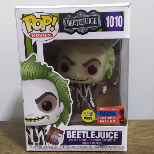 Vista 6 de Funko Películas POP! #1010 - Beetlejuice [Manual del GIT recientemente fallecido] NYCC 2020 Exclusivo compartido