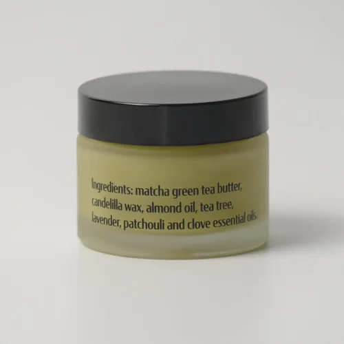 Vista 3 de Tratamiento para la dermatitis debajo del seno: Bálsamo natural para el alivio de la irritación y rozaduras en el seno. A base de plantas. Aceite